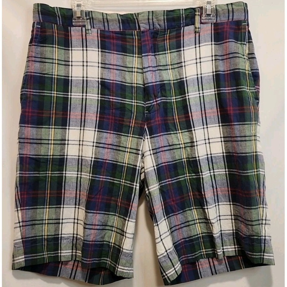 Ralph Lauren Rugby Mens Golf Shorts Plaid Size 32
